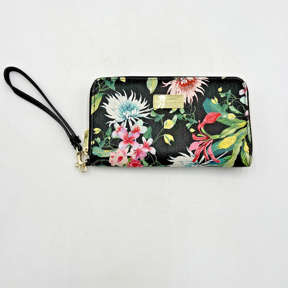 Liz Claiborne Black Floral Wallet‎